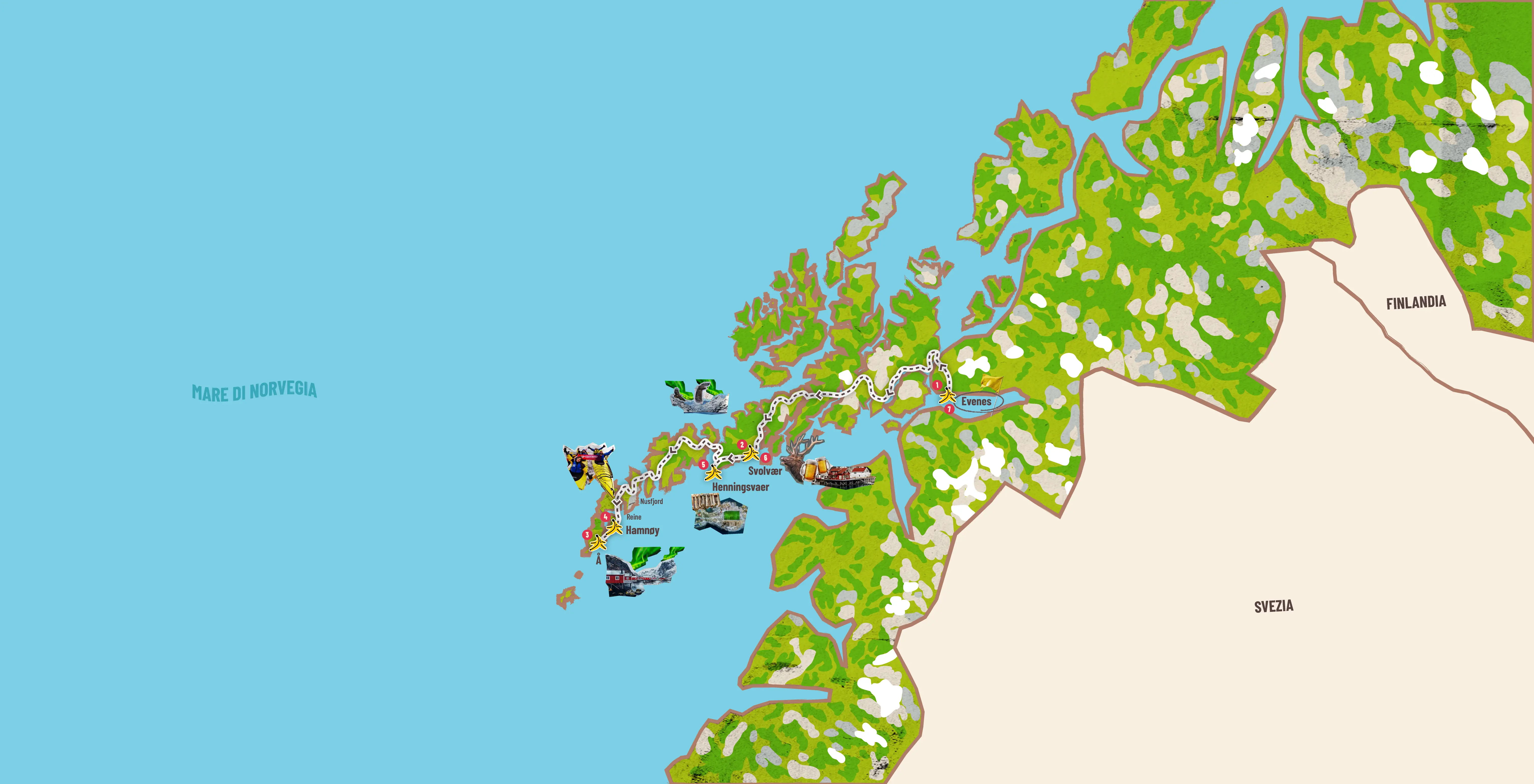 Mapa del itinerario