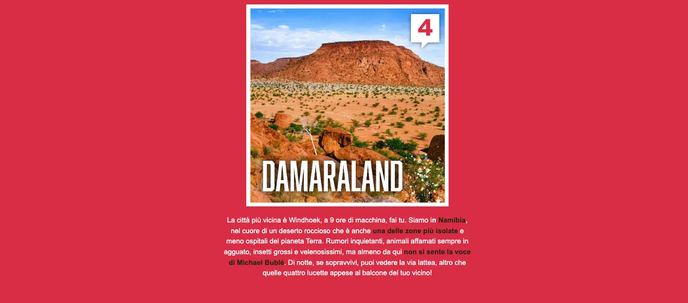 4. Damaraland en Namibia, un desierto rocoso entre los lugares más aislados del planeta