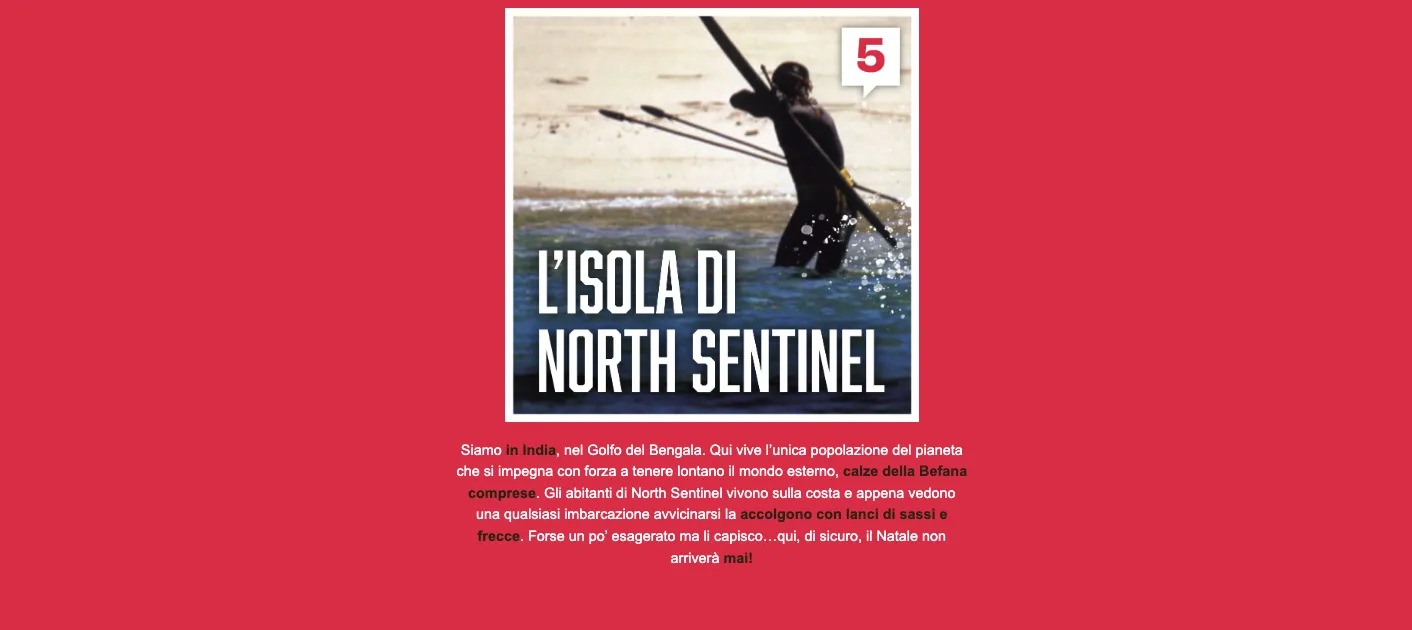 5. La isla de North Sentinel en el golfo de Bengala, habitada por un pueblo aislado del mundo